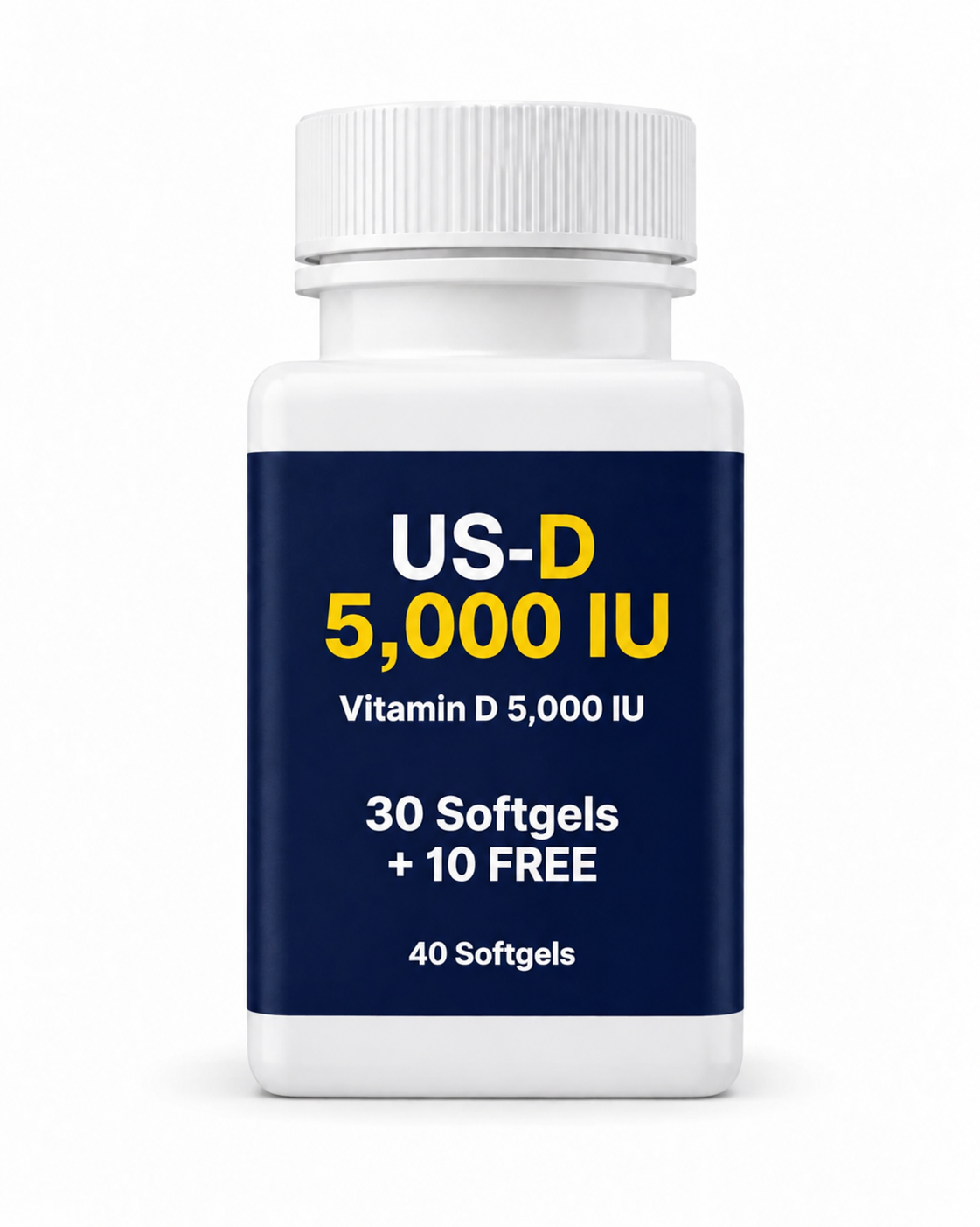 NutraBotanics-USA US-D Vitamin D 5,000 IU 40 Softgels